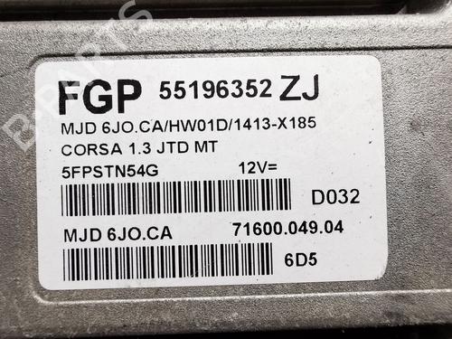 Engine control unit (ECU) OPEL CORSA C (X01) 1.3 CDTI (F08, F68) | BP33045415M57 - Image 2
