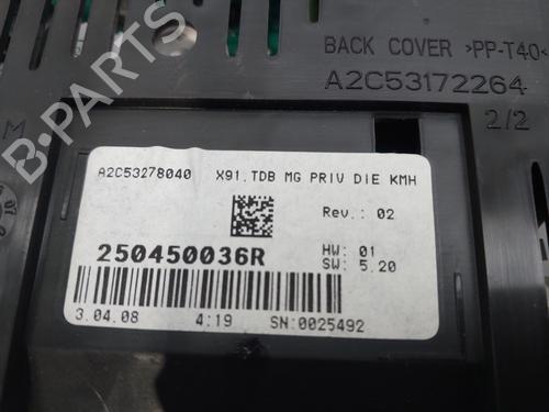 Instrument cluster RENAULT LAGUNA III (BT0/1) 2.0 dCi (BT01, BT08, BT09, BT0E, BT0K, BT12, BT1C, BT1D,... | BP18033075C47 
