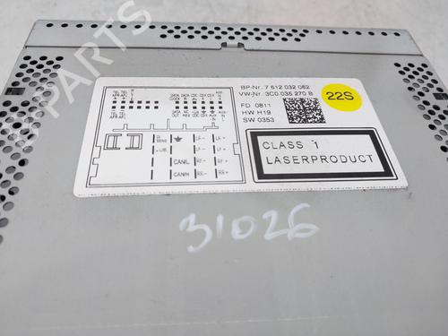 Radio VW JETTA IV (162, 163, AV3, AV2)  | BP13498754E6 