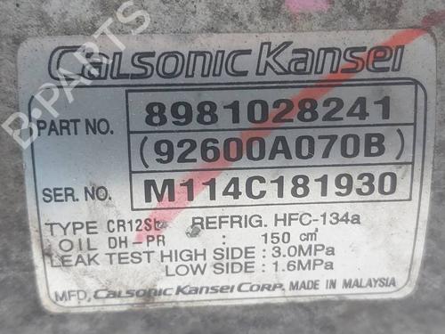 AC compressor ISUZU D-MAX II (TFR, TFS) 2.5 CRDi 4x4 (TFS86J) | BP40494382M34 - Image 2