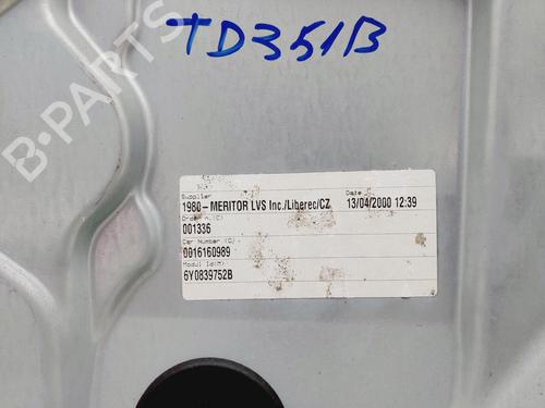Rear right window mechanism SKODA FABIA I (6Y2)  | BP18965738C25 