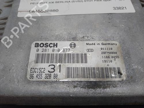 Engine control unit (ECU) PEUGEOT 406 (8B) 2.2 HDi | BP16918946M57 
