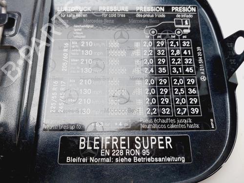 Fuel flap MERCEDES-BENZ E-CLASS (W211) E 240 (211.061) | BP28440783C131