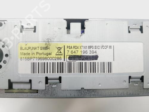 Radio CITROËN C5 III (RD_)  | BP29169938E6 