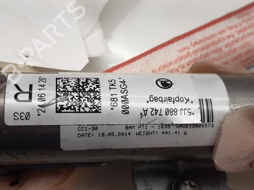 Right curtain airbag SKODA RAPID (NH3, NK3, NK6) 1.6 TDI | BP11020250C12 