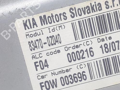 Rear left window mechanism KIA SPORTAGE II (JE_, KM_)  | BP11857637C24 