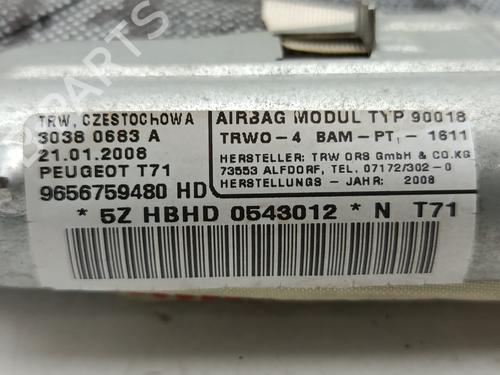 Left curtain airbag PEUGEOT 308 I (4A_, 4C_) | BP30133637C11