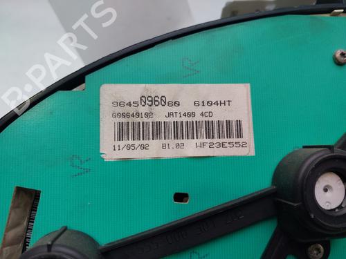 Instrument cluster PEUGEOT 206 Hatchback (2A/C) 1.4 LPG | BP13573522C47 