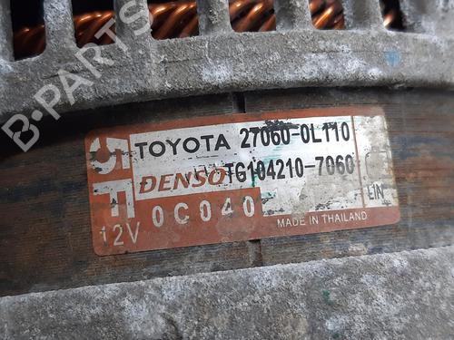 Alternator TOYOTA HILUX VII Pickup (_N1_, _N2_, _N3_)  | BP13256562M7 