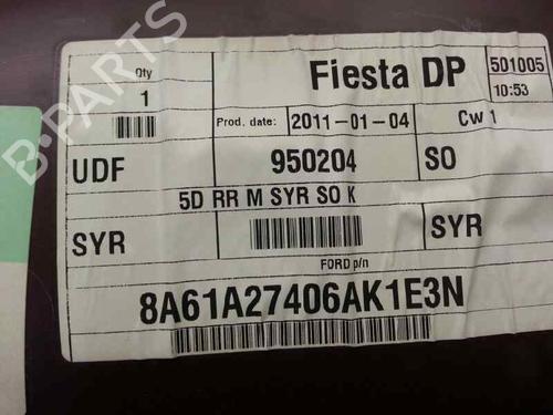 Rear right panel FORD FIESTA VI (CB1, CCN) 1.6 TDCi | BP2858155C61 