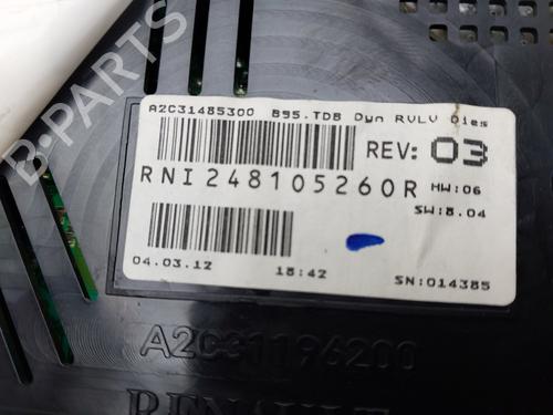 Instrument cluster RENAULT MEGANE III Hatchback (BZ0/1_, B3_) 1.5 dCi (BZ09, BZ0D, BZ1W, BZ29, BZ14) | BP16005617C47 