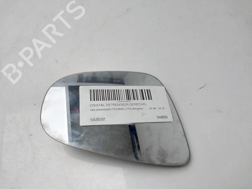 Speilglass høyre VW TOURAN (1T1, 1T2) 1.9 TDI (105 hp) 30717494