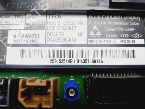 Display monitor RENAULT CAPTUR I (J5_, H5_)  | BP30714038C48 