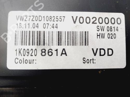 Instrument cluster VW GOLF V (1K1)  | BP30097381C47 