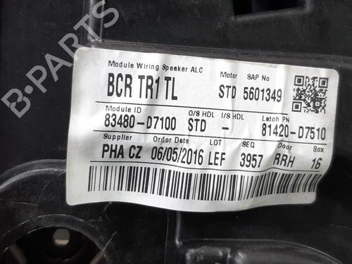 Rear right window mechanism HYUNDAI TUCSON (TL, TLE) 1.7 CRDi | BP11790258C25 