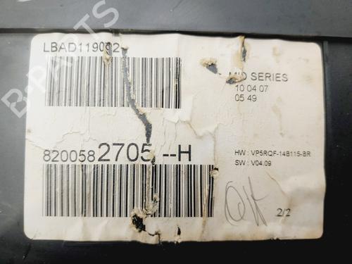 Instrument cluster RENAULT CLIO III (BR0/1, CR0/1) | BP28729355C47