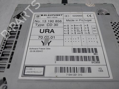 Radio OPEL ZAFIRA / ZAFIRA FAMILY B (A05) 1.9 CDTI (M75) | BP12419521E6 