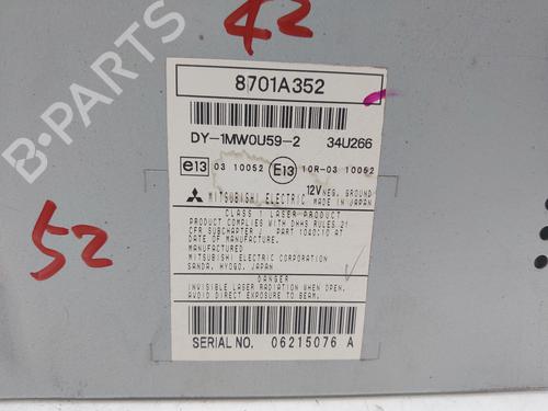 Radio MITSUBISHI ASX (GA_W_)  | BP17447951E6 