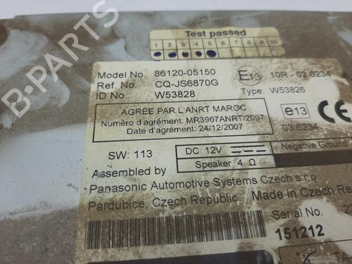 Radio TOYOTA AVENSIS Saloon (_T27_) 2.2 D-4D (ADT271_, ADT271R) | BP13376491E6 