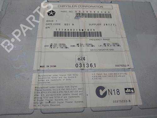 Radio JEEP PATRIOT (MK74)  | BP12414229E6 