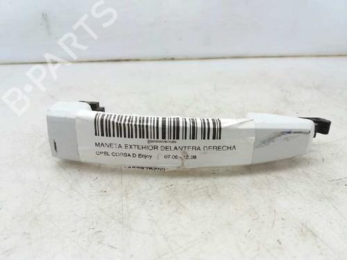 Used Front right exterior door handle OPEL CORSA D (S07) [2006-2015]  2885018