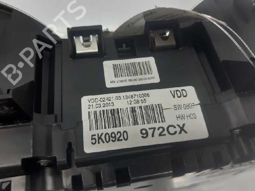 Instrument cluster VW GOLF VI (5K1) 2.0 TDI | BP5785516C47