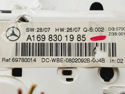 Climate control MERCEDES-BENZ A-CLASS (W169) A 180 CDI (169.007, 169.307) | BP30614073I5