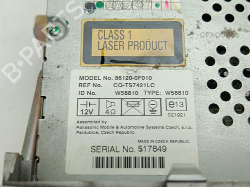 Radio TOYOTA COROLLA Verso (ZER_, ZZE12_, R1_) 2.2 D-4D (AUR10_, AUR10R) | BP29531663E6 