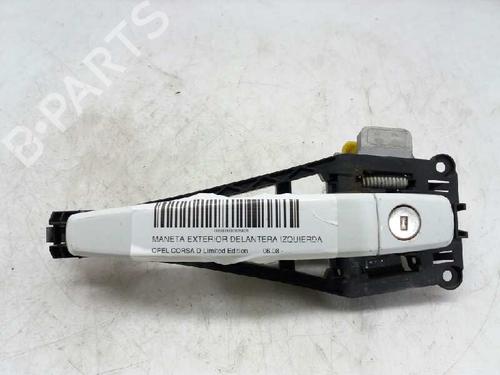 Used Front left exterior door handle OPEL CORSA D (S07) 1.2 (L08, L68) (80 hp) 2886392