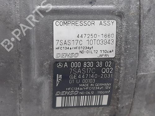 AC compressor MERCEDES-BENZ A-CLASS (W176) A 200 CDI / d (176.008) | BP10558680M34 