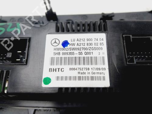 Climate control MERCEDES-BENZ E-CLASS T-Model (S212) E 250 CDI / BlueTEC (212.203, 212.204) | BP31138909I5