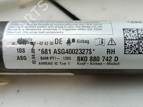 Right curtain airbag AUDI A5 Sportback (8TA) 3.0 TDI quattro | BP29299034C12 