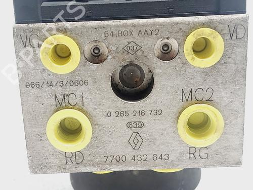 Bremsaggregat ABS RENAULT SCÉNIC I MPV (JA0/1_, FA0_) 1.9 dTi (JA0N) | BP29326322M43 