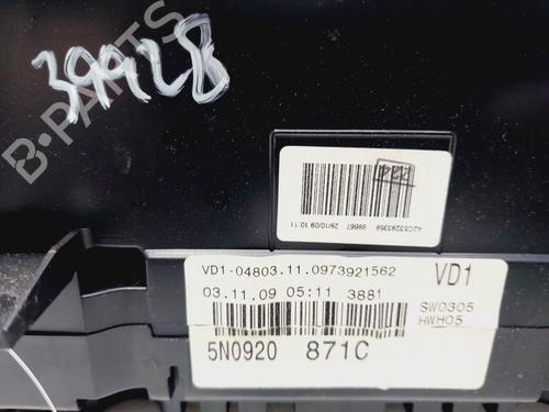 Instrument cluster VW TIGUAN (5N_) 2.0 TDI | BP31161850C47 