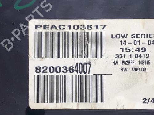 Instrument cluster RENAULT MEGANE II (BM0/1_, CM0/1_) 1.5 dCi (BM02, BM13, BM2A, CM02, CM13) | BP16695312C47 