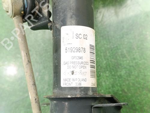 Left front shock absorber FIAT FIORINO Box Body/MPV (225_)  | BP29531643M16 