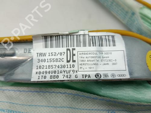 Right curtain airbag VW TOURAN (1T1, 1T2)  | BP29390762C12 