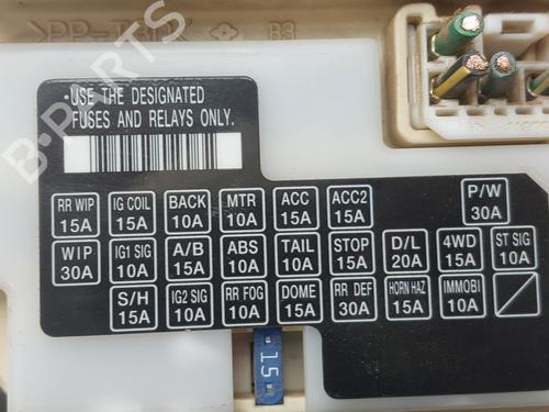 Fuse box SUZUKI SX4 (EY, GY) | BP38168655E1 - Image 4