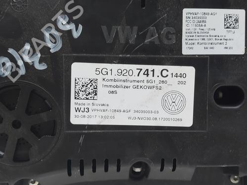 Instrument cluster VW GOLF VII (5G1, BQ1, BE1, BE2) 1.6 TDI | BP13696986C47 