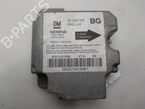 Airbag styreenhed Airbag styreenhed OPEL ZAFIRA A MPV (T98) [1999-2006] 34343729 34343729