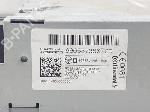 Radio CITROËN C3 II (SC_)  | BP13509232E6 