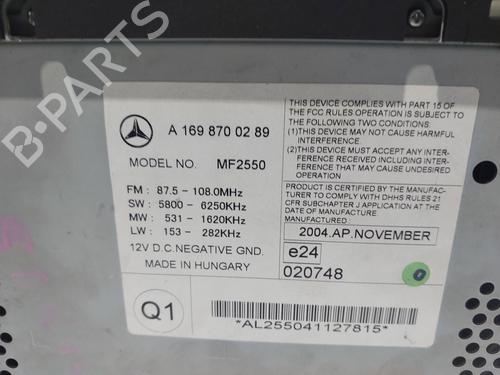 Radio MERCEDES-BENZ A-CLASS (W169) A 160 (169.031, 169.331) | BP13687632E6 