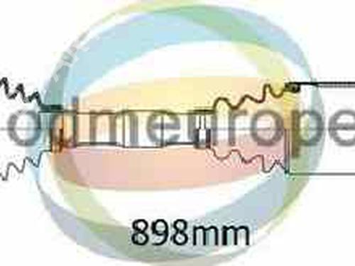 Used Right front driveshaft RENAULT CLIO III (BR0/1, CR0/1) 1.4 16V (98 hp) 4903762