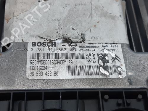 Engine control unit (ECU) PEUGEOT 307 (3A/C) 1.6 HDi | BP7872974M57 