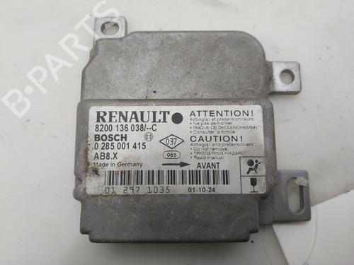 Used ECU airbags ECU airbags RENAULT CLIO II (BB_, CB_) 1.2 (BB0A, BB0F, BB10, BB1K, BB28, BB2D, BB2H, CB0A,... (58 hp) 36302232 36302232