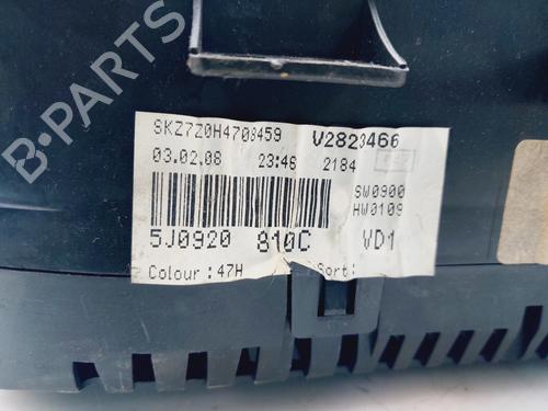 Instrument cluster SKODA FABIA II (542) 1.4 TDI | BP21838133C47 