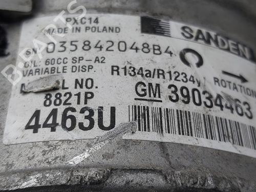 AC compressor OPEL ASTRA K (B16) 1.4 Turbo (68) | BP36915838M34 - Image 3