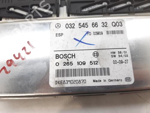 ESP ECU MERCEDES-BENZ E-CLASS (W211) E 200 Kompressor (211.042) | BP11044650M58 