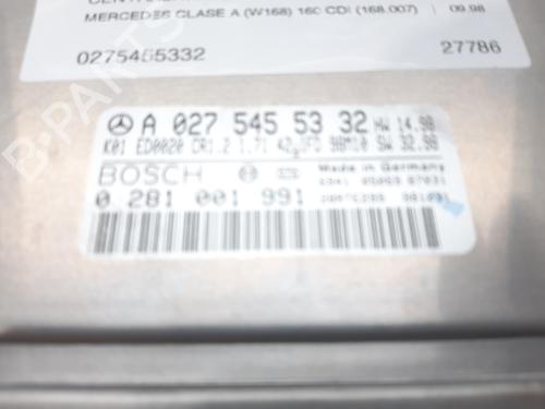 Engine control unit (ECU) MERCEDES-BENZ A-CLASS (W168) A 160 CDI (168.007) | BP10323357M57 