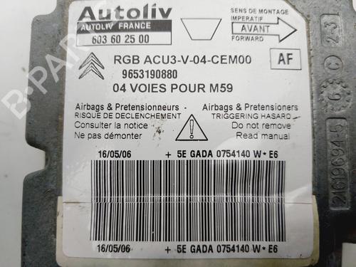 Kollisjonspute styreenhet CITROËN BERLINGO / BERLINGO FIRST Box Body/MPV (M_) 1.9 D 70 (MBWJZ, MCWJZ) | BP29582349M53 